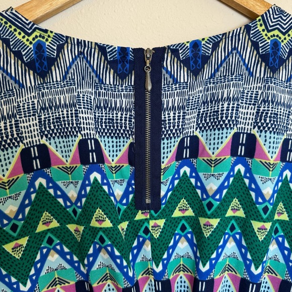 Bebop Multicolor Dress Women’s Large Pockets Tribal Comfort Wrinkle Free - Picture 4 of 12